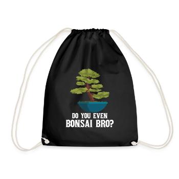 Bonsai Tree - Drawstring Bag - black - Front