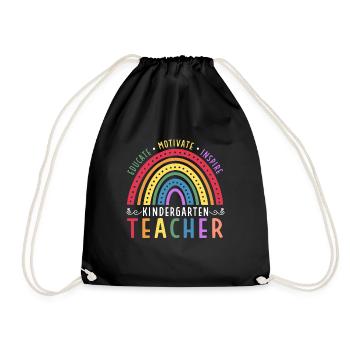 Former une enseignante de maternelle Motivant Inspirant - Sac de sport léger - noir - Devant