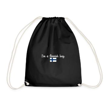 Je suis un garçon finlandais - Sac de sport léger - noir - Devant