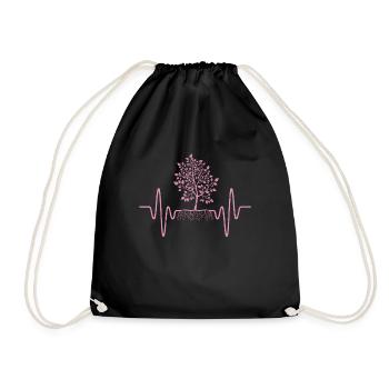 Heartbeat ECG Garden Gardener Outfit - Sac de sport léger - noir - Devant