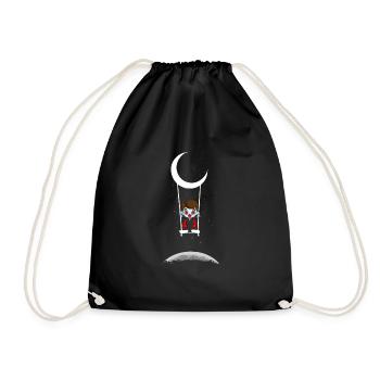 Dracula sur Moon Swing Costume d’Halloween - Sac de sport léger - noir - Devant