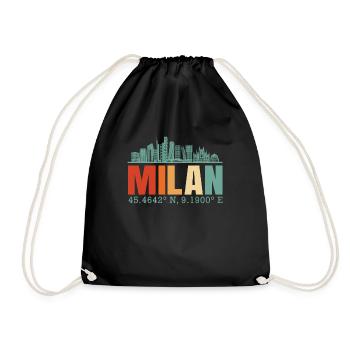 Kite - Drawstring Bag - black - Front