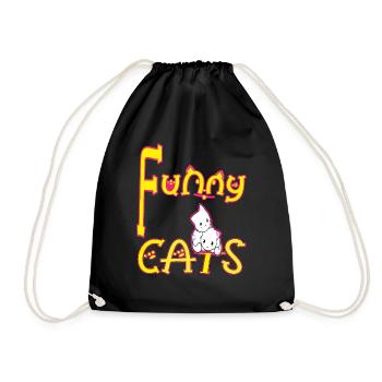 MES Drôles Chats - Sac de sport léger - noir - Devant