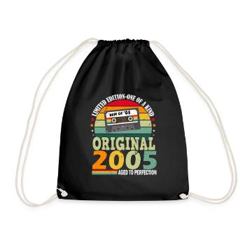 Original 2005 vintage vintage retro anniversaire - Sac de sport léger - noir - Devant