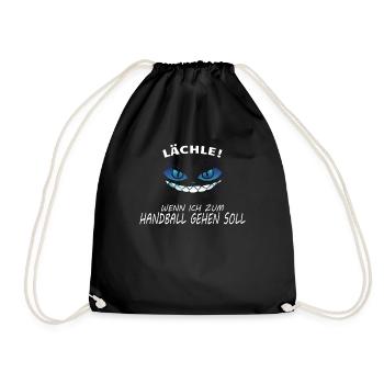 Handball Zubehör handballer Motiv - Turnbeutel - Schwarz - Vorne