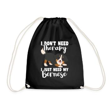 Bernese - Drawstring Bag - black - Front