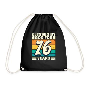16 années de cadeau d’anniversaire drôle de dicton - Sac de sport léger - noir - Devant