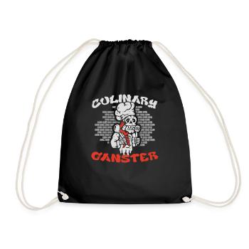 Culinary Gangster Koch Küchenchef Kantine - Turnbeutel - Schwarz - Vorne