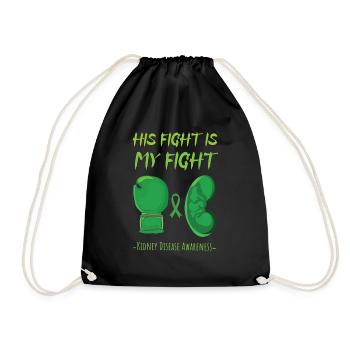 Son combat Wear Green Kidney Disease Awareness - Sac de sport léger - noir - Devant