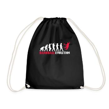 Accessoires de handball motif handball - Sac de sport léger - noir - Devant