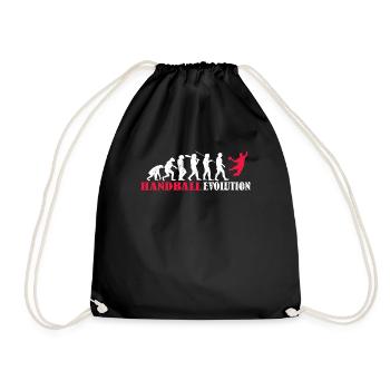Accessoires de handball motif handball - Sac de sport léger - noir - Devant