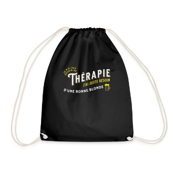 Apéro Idée Cadeau Citation Bière Alcool Apéritif - Sac de sport léger - noir - Devant
