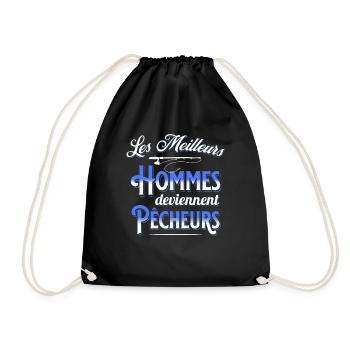 Pêche Cadeau pour Pêcheur Sport Citation Humour - Sac de sport léger - noir - Devant