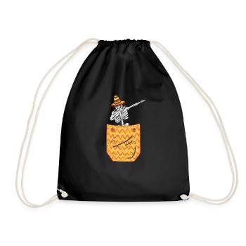 Lustige Tasche Serape mexikanischen Cinco De Mayo - Turnbeutel - Schwarz - Vorne