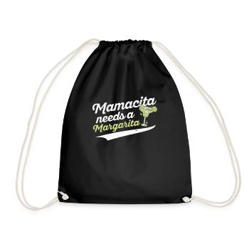 Süße Margaritas Senoritas Mamacita braucht einen - Turnbeutel - Schwarz - Vorne