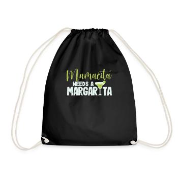 Niedliche Margaritas Senoritas Mamacita braucht - Turnbeutel - Schwarz - Vorne