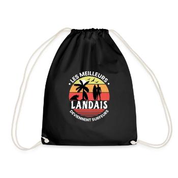 Surf Idée Cadeau Pour Surfeur Citation Humour - Sac de sport léger - noir - Devant