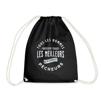 Pêche Cadeau pour Pêcheur Sport Citation Humour - Sac de sport léger - noir - Devant