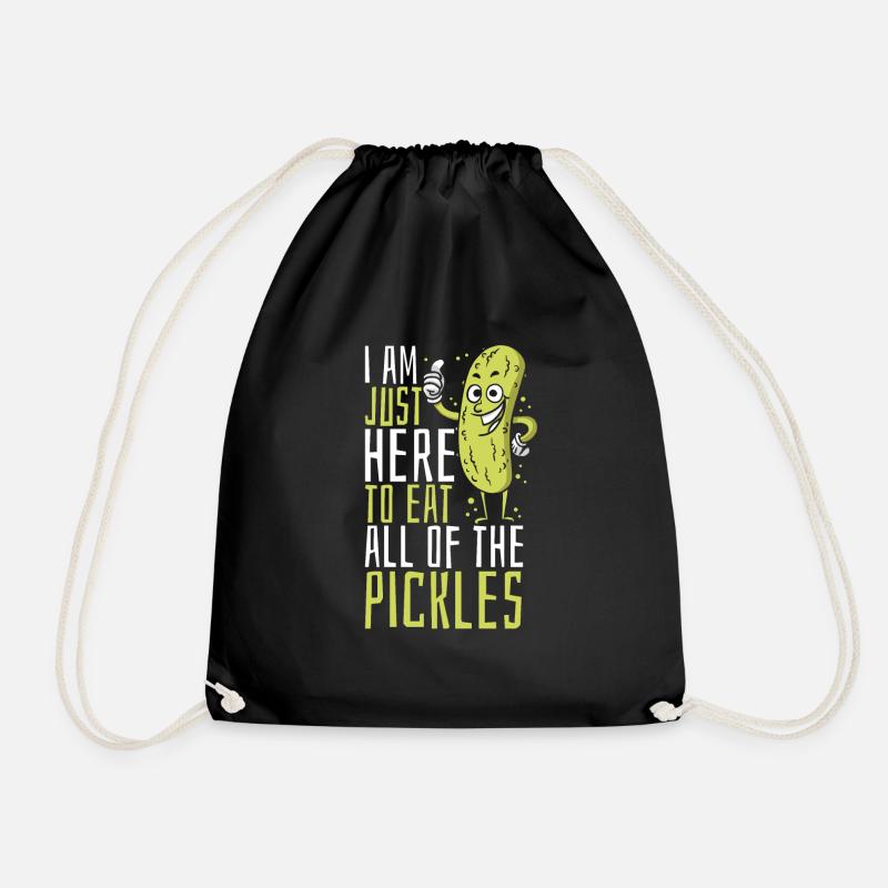 Concombre Concombre Concombre Concombre Aneth alimentaire - Sac de sport léger - noir
