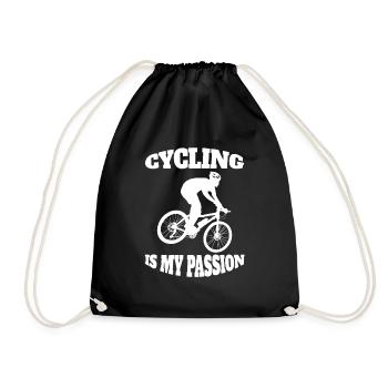 Cycling Cycling Cyclists Cyclists - Drawstring Bag - black - Front