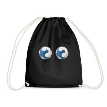 Accessoires de handball motif handball - Sac de sport léger - noir - Devant