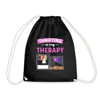 Ma thérapie est économe. Activité d’épargne - Sac de sport léger - noir - Devant