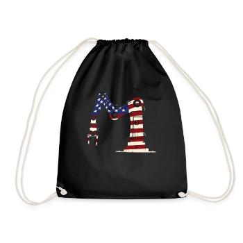 Ingénieur en robotique robotique américain - Sac de sport léger - noir - Devant