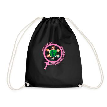 International Women's Day - Womens Month Empower H - Drawstring Bag - black - Front