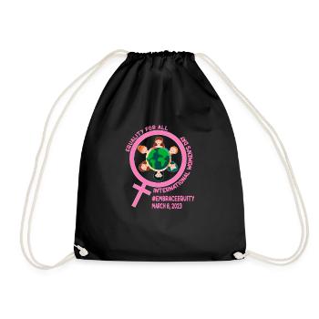 Journée internationale de la femme : Égalité pour Al Embrace - Sac de sport léger - noir - Devant