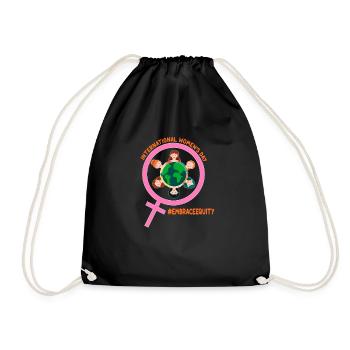 Mois international de la femme : Embrassons l’équité - Sac de sport léger - noir - Devant