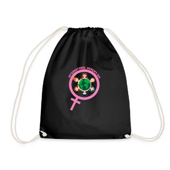 Féminisme et égalité des genres : Femmes internationales - Sac de sport léger - noir - Devant