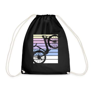 E-Bike Cyclist Cadeau Vélo Cycliste - Sac de sport léger - noir - Devant