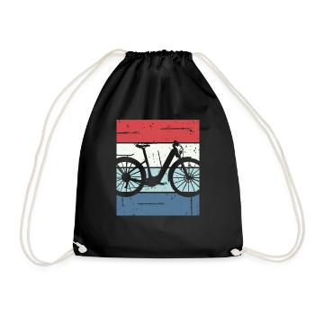 E-Bike Cyclist Cadeau Vélo Cycliste - Sac de sport léger - noir - Devant