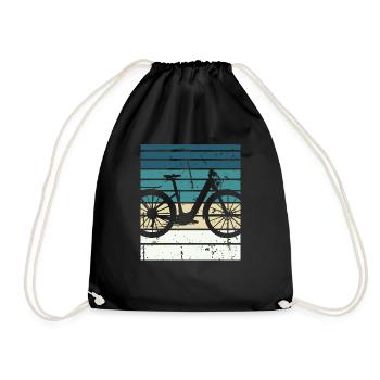 E-Bike Cyclist Cadeau Vélo Cycliste - Sac de sport léger - noir - Devant