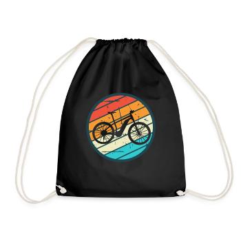 E-Bike Cyclist Cadeau Vélo Cycliste - Sac de sport léger - noir - Devant