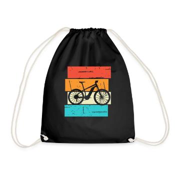 E-Bike Cyclist Cadeau Vélo Cycliste - Sac de sport léger - noir - Devant