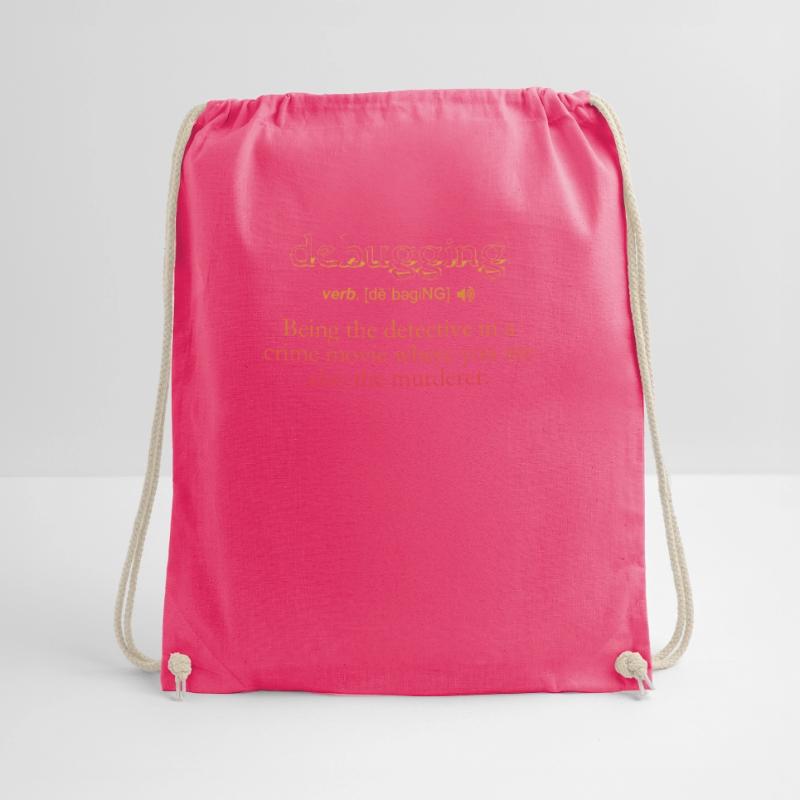 Debugging Definition - Computer Science Programmer Drawstring Bag