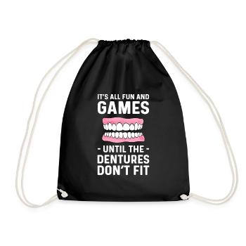 Tout est amusant - Sac de sport léger - noir - Devant