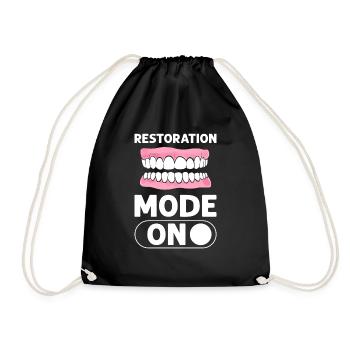 Mode de récupération activé. Dentaire - Sac de sport léger - noir - Devant
