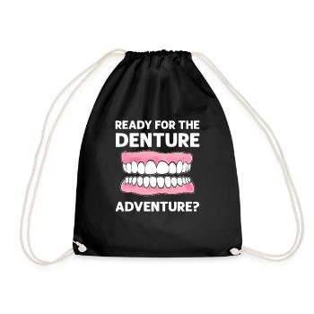 Prêt pour l’aventure prothétique ? Technologie de laboratoire dentaire - Sac de sport léger - noir - Devant