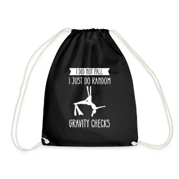 Je ne suis pas tombé. Je fais juste aléatoire - Sac de sport léger - noir - Devant