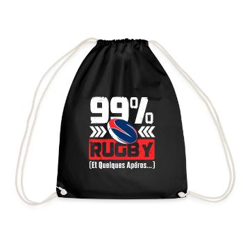 Rugby Et Quelques Apéros - Sac de sport léger - noir - Devant