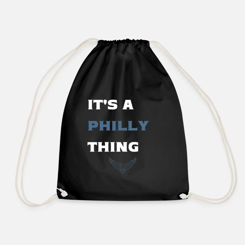 IT'S A PHILLY THING - It's A Philadelphia Thing - Drawstring Bag - black