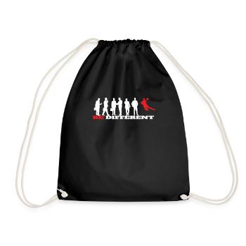 Accessoires de handball motif handball - Sac de sport léger - noir - Devant