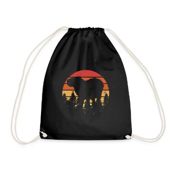 Capybara Animal Rodent Capibara - Drawstring Bag - black - Front