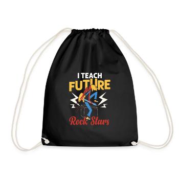 I Teach Future Rock Stars School Music Teacher - Turnbeutel - Schwarz - Vorne