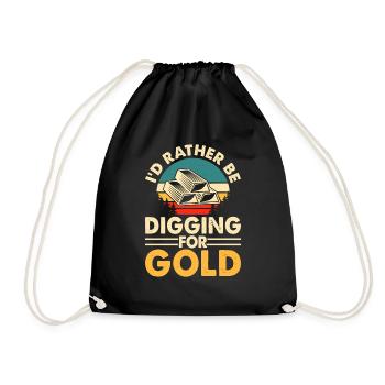 Je préfère creuser pour trouver de l’or - Sac de sport léger - noir - Devant