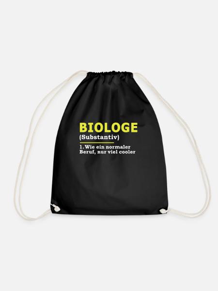Biologe - Turnbeutel - Schwarz