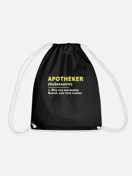 Apotheker - Turnbeutel - Schwarz