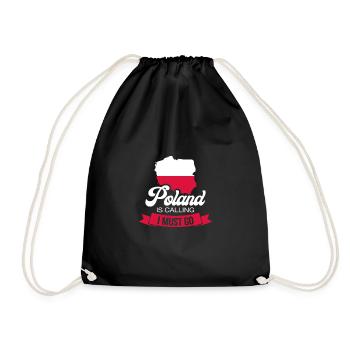La Pologne appelle Je dois devenir polonais - Sac de sport léger - noir - Devant